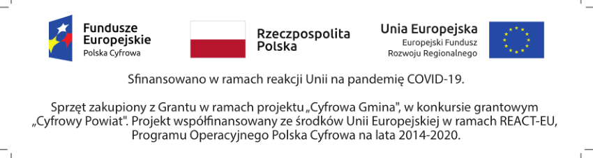 logotypy projektu unijnego Cyfrowy Powiat