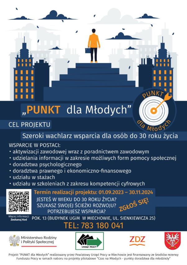 Punkt dla Młodych Powiatowego Urzędu Pracy w Miechowie