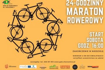 "24-godzinny maraton rowerowy" w Charsznicy