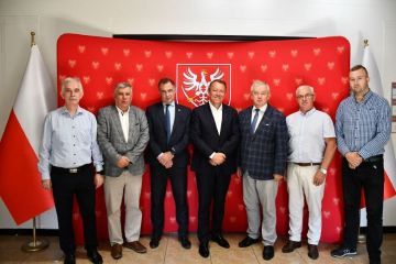 Rektor Uniwersytetu Ekonomicznego w Krakowie z wizytą w Powiecie Miechowskim