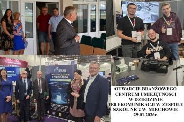 Otwarcie Branżowego Centrum Umiejętności w dziedzinie telekomunikacji w Zespole Szkół nr 2 w Miechowie już w najbliższy czwartek
