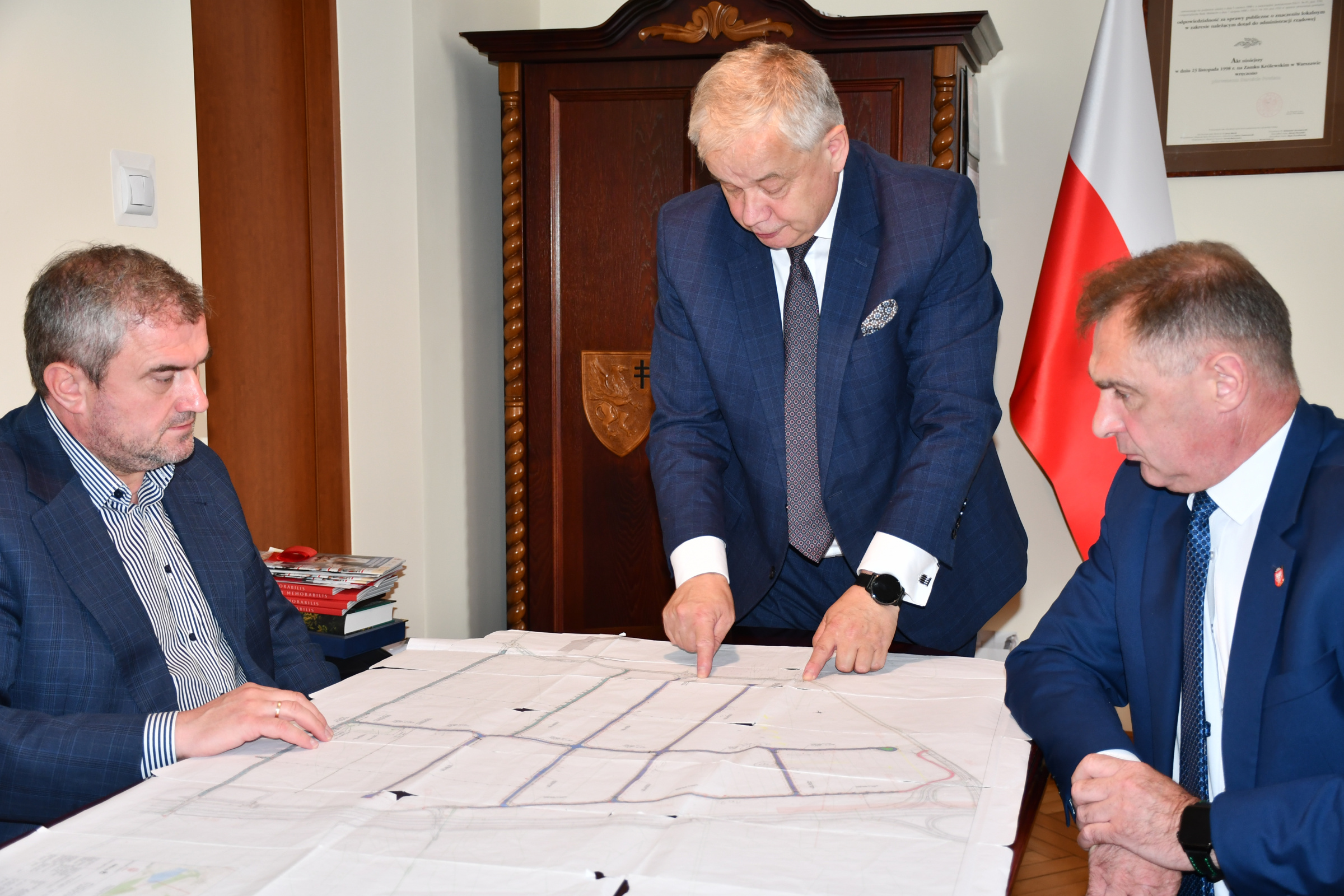 Wiceminister Infrastruktury Stanisław Bukowiec z wizytą w Powiecie Miechowskim