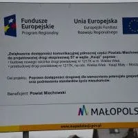 Unijna tablica informacyjna obwodnicy Książa Wielkiego