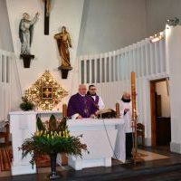 Msza święta pamięci 158. rocznicy bitwy miechowskiej odprawiona przez ks. proboszcza Franciszka Siarka