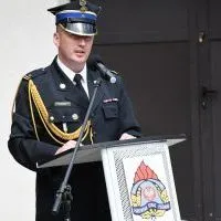 Komendant KP PSP mł. bryg. Michał Majda