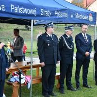 Starosta Jacek Kobyłka gratuluje udanych powiatowych zawod&oacute;w strażackich w Książu Wielkim
