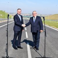 Prezydent Andrzej Duda i Minister Andrzej Adamczyk otwarli odcinek S7 - Widoma - Szczepanowice