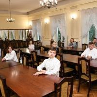 Uczestnicy powiatowego konkursu o związkach Ziemi Miechowskiej z Jerozolimą edycja 2022