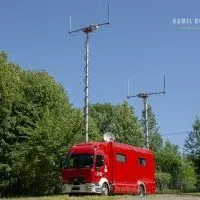 Powiatowe ćwiczenia taktyczno-bojowe w Leśnictwie Trąby - w&oacute;z specjalistyczny do łączności