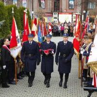 104. Rocznica Odzyskania Niepodległości - poczet flagowy KP PSP Miech&oacute;w