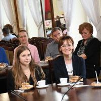 Pracownicy Wydziału Geodezji na spotkaniu w miechowskim starostwie