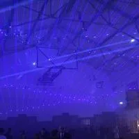 Pokaz laserowy jedną z atrakcji nocy sylwestrowej otwierającej nowy rozdział w historii Książa Wielkiego