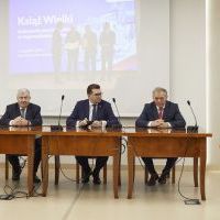 Wojewoda Małopolski Łukasz Kmita i Starosta Miechowski Jacek Kobyłka w mieście Książ Wielki
