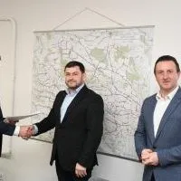 Wicestarosta Miechowski Paweł Osikowski, Prezes Nowak Mosty - Władysław Nowak i dyr. ZDP Miech&oacute;w - Krzysztof Szarek
