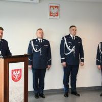 Odchodzący na emeryturę zastępca komendanta KPP Miech&oacute;w mł. insp. Michał Gurda dziękuje za wsp&oacute;łpracę