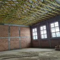 Sala gimnastyczna w Zagorzycach - postępy prac na początek lutego 2023