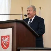 Podsumowanie projektu Standardy Obsługi Inwestora w Małopolsce - powitanie przez Starostę Jacka Kobyłka