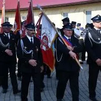 100-lecie OSP Pstroszyce I - defilada na zakończenie uroczystości