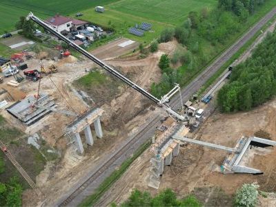Budowa wiaduktu w Uniejowie Rędziny wkroczyła w kolejny etap