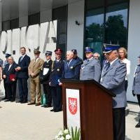 Święto Policji Miech&oacute;w 2019 - powitanie przez komendanta KPP mł. insp. Andrzeja Kota