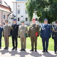 Święto Policji 2023 Miech&oacute;w - licznie zgromadzeni komendanci służb mundurowych