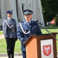 Święto Policji 2023 Miech&oacute;w - przem&oacute;wienie podinsp. Jacka Rosoła, Komendanta KPP Miech&oacute;w 