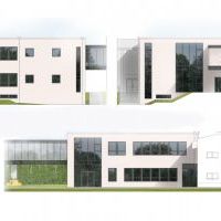 Wizualizacja łącznika Zespołu Szkół Nr 1 w Miechowie