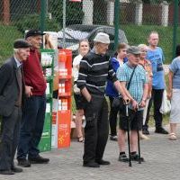 Mieszkańcy podziwiają Reprezentację Polski w Blind Footballu