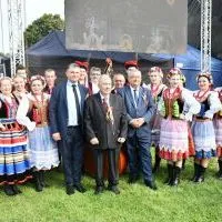 Dożynki Powiatowe Przybysławice 2023 - Minister Andrzej Adamczyk i Starosta Jacek Kobyłka z 