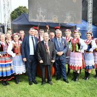 Dożynki Powiatowe Przybysławice 2023 - Minister Andrzej Adamczyk i Starosta Jacek Kobyłka z 