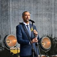 Dożynki Powiatowe Przybysławice 2023 - przemawia Wicemarszałek Senatu Marek Pęk