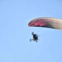 Dożynki Powiatowe Przybysławice 2023 - niespodziewany podniebny gość