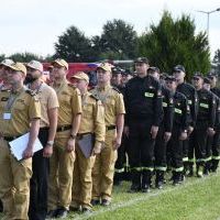 Komisja sędziowska KP PSP Miech&oacute;w na zawodach w Kozłowie