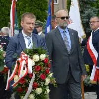 Święto WP Miech&oacute;w 2019 - radny Sejmiku Bogdan Pęk i dyr. Szpitala Mirosław Dr&oacute;żdż