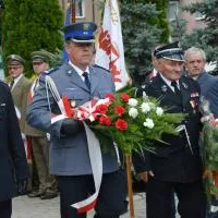 Święto WP Miech&oacute;w 2019 - komendanci powiatowi Policji i Straży Pożarnej