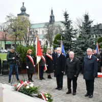 11 listopada 2023 w Miechowie - włodarze Powiatu Miechowskiego