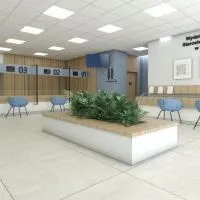 Wizualizacja wnętrz nowej siedziby Wydziału Komunikacji w Miechowie