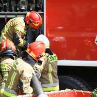 Woda ze staw&oacute;w zasilała działania strażak&oacute;w w Książu Wielkim