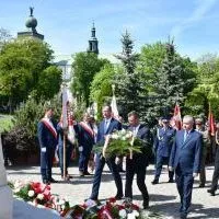 Miechowskie Święto Uchwalenia Konstytucji 3 Maja - delegacja Gminy i Miasta Miech&oacute;w