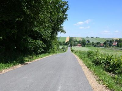 Droga powiatowa w Kościejowie po modernizacji