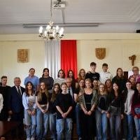 Zdjęcie grupowe z młodzieżą ze Schweinfurtu