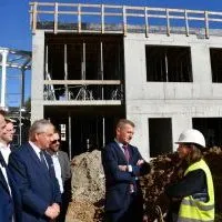 Wiceminister SiT oraz Starostowie odwiedzili budowę łącznika przy 