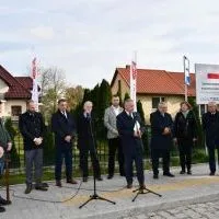 Uroczyste otwarcie przebudowanej drogi powiatowej 1198K - przemawia Starosta