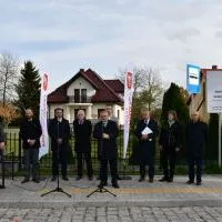 Uroczyste otwarcie przebudowanej drogi powiatowej 1198K - przemawia Minister Adamczyk