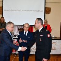 X Sesja Rady Powiatu Miechowskiego - Pożegnanie Komendanta PSP w Miechowie