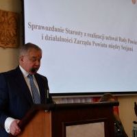 X Sesja Rady Powiatu Miechowskiego - sprawozdanie Starosty