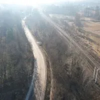 droga powiatowa nr 1239K - widok z drona