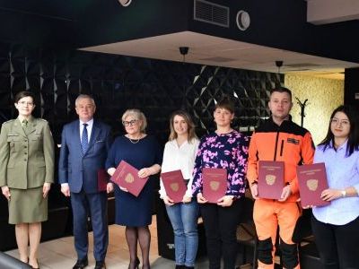 Kwalifikacja wojskowa w Powiecie Miechowskim - odbiór podziękowań
