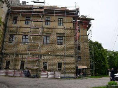 Pałac Myszkowskich w Książu Wielkim jest obecnie remontowany