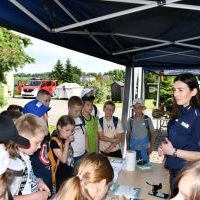 Dzień dziecka powiatowych służb mundurowych - stanowisko Policji